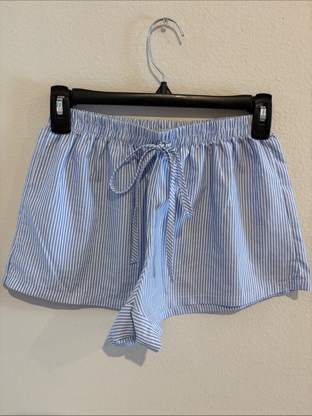 Striped mini shorts